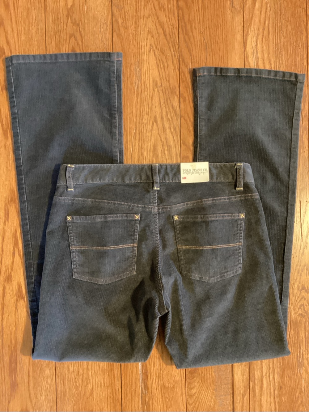 Ralph Lauren vintage Polo Jeans Co. dark gray corduroy pants. Women’s size 6x32